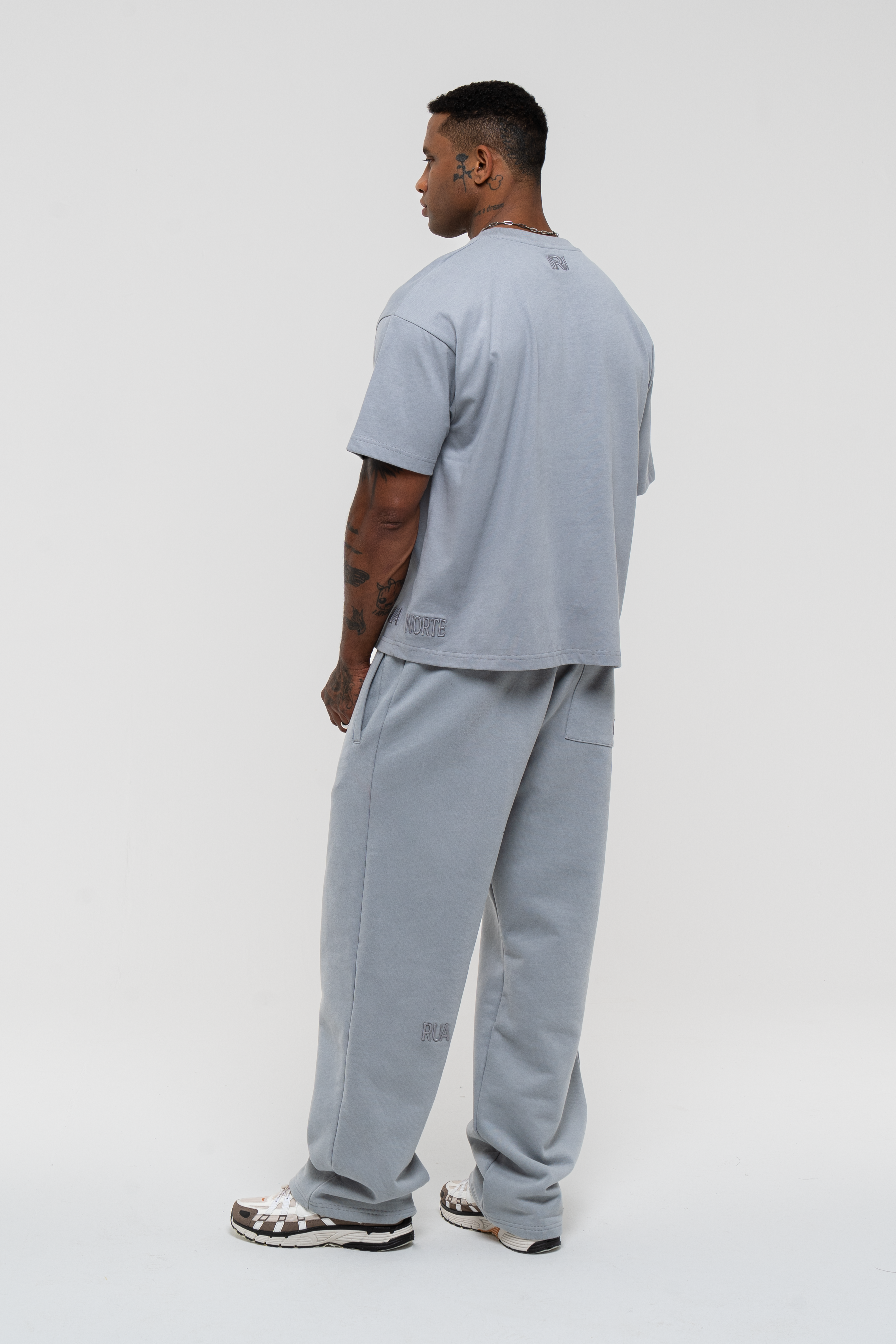 Core Hand Sprayed T-Shirt - Faded Blue