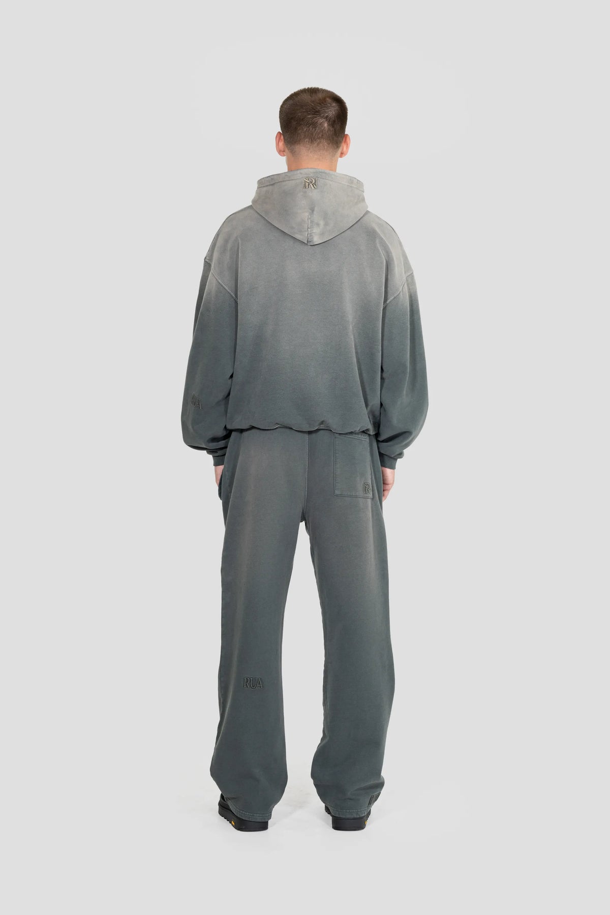Core Hand Sprayed Sweatpants - Faded Slate Grey