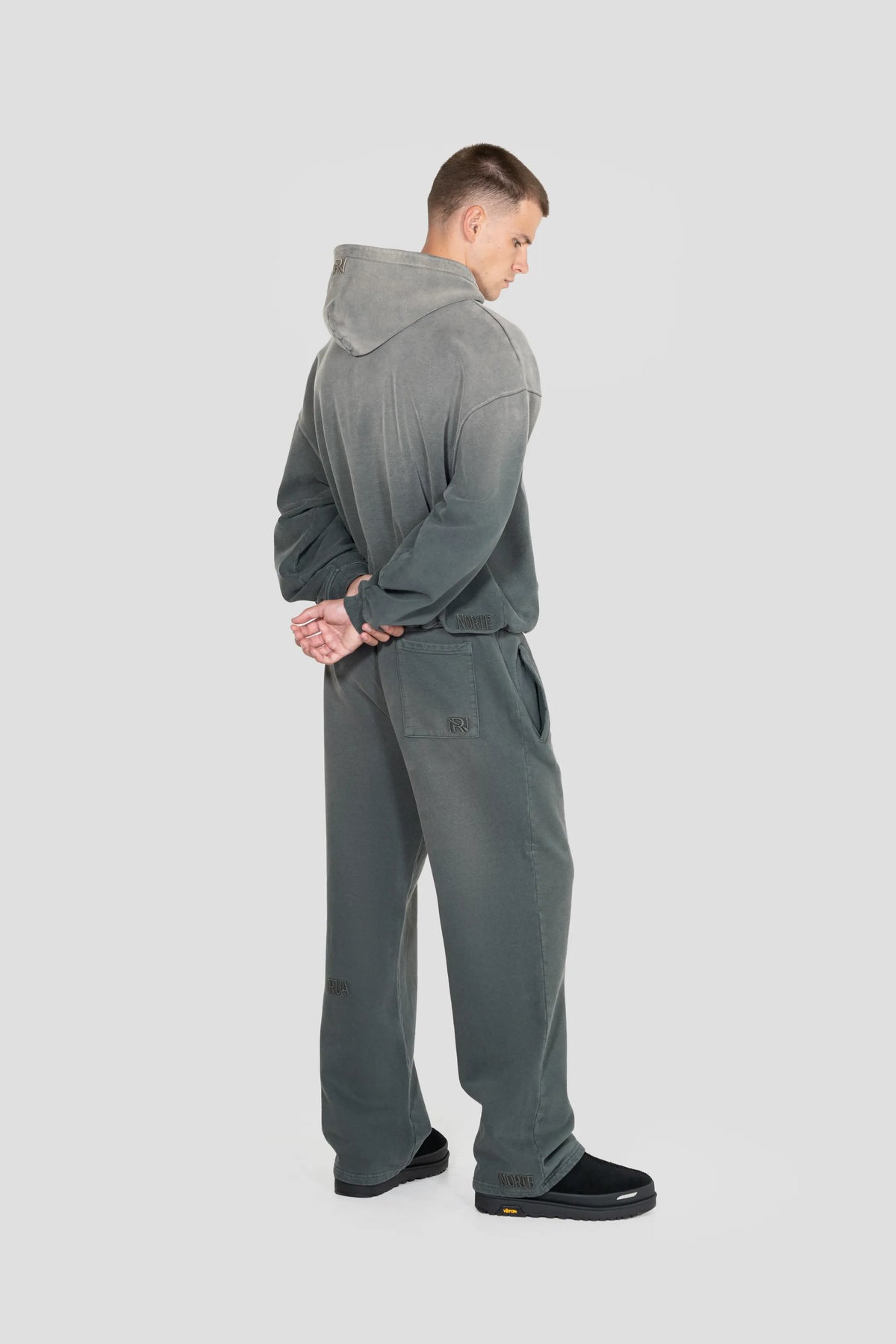 Core Hand Sprayed Sweatpants - Faded Slate Grey