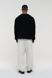 Heavyweight Knitted Jumper Black