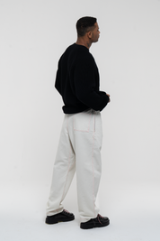 Heavyweight Knitted Jumper Black
