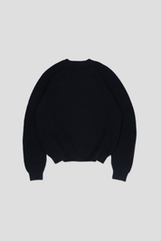 Heavyweight Knitted Jumper Black