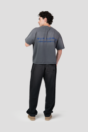 Lightweight Hand Sprayed Reflection Graphic T-Shirt Grey