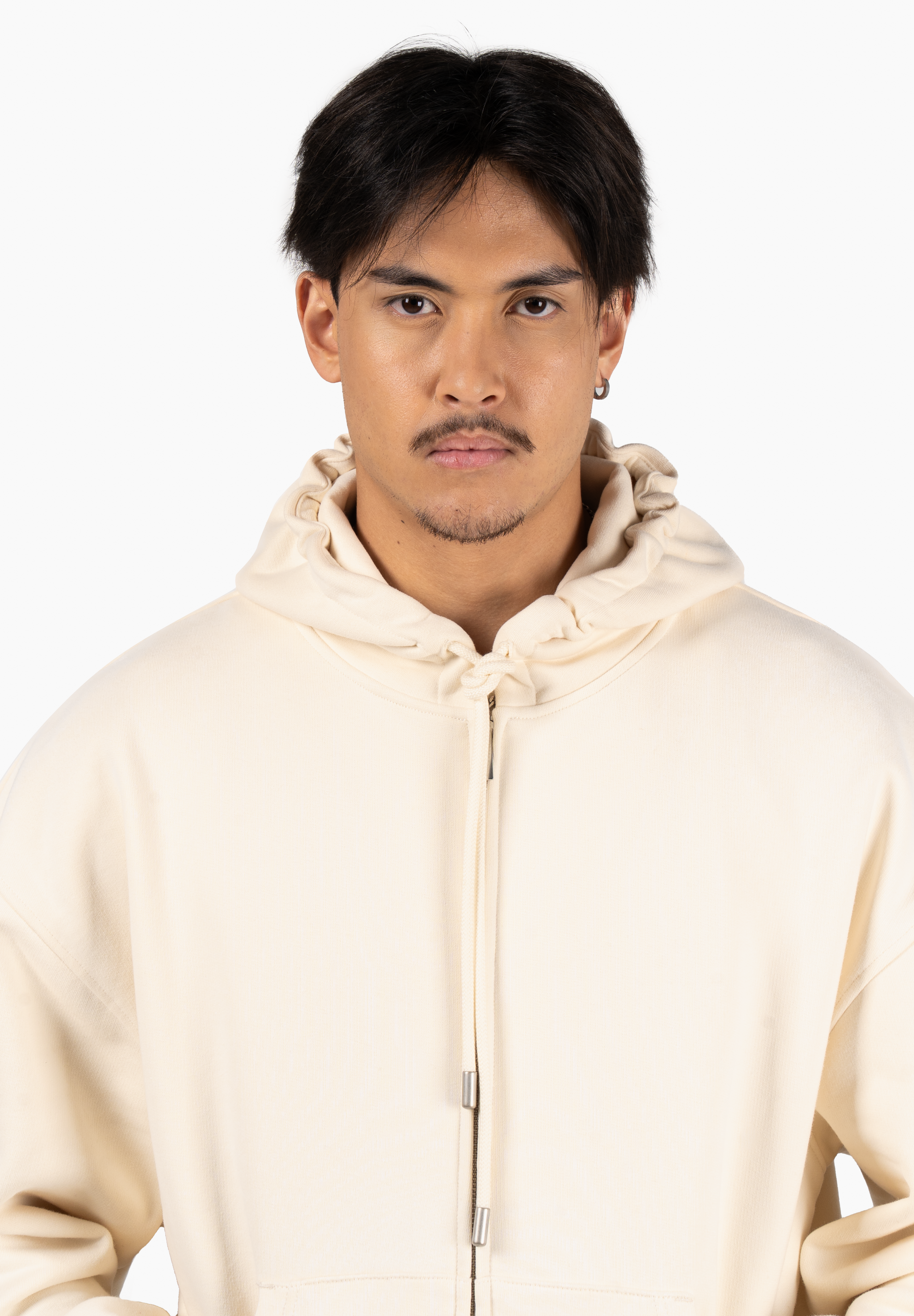 Principal Zip Hoodie - Antique White