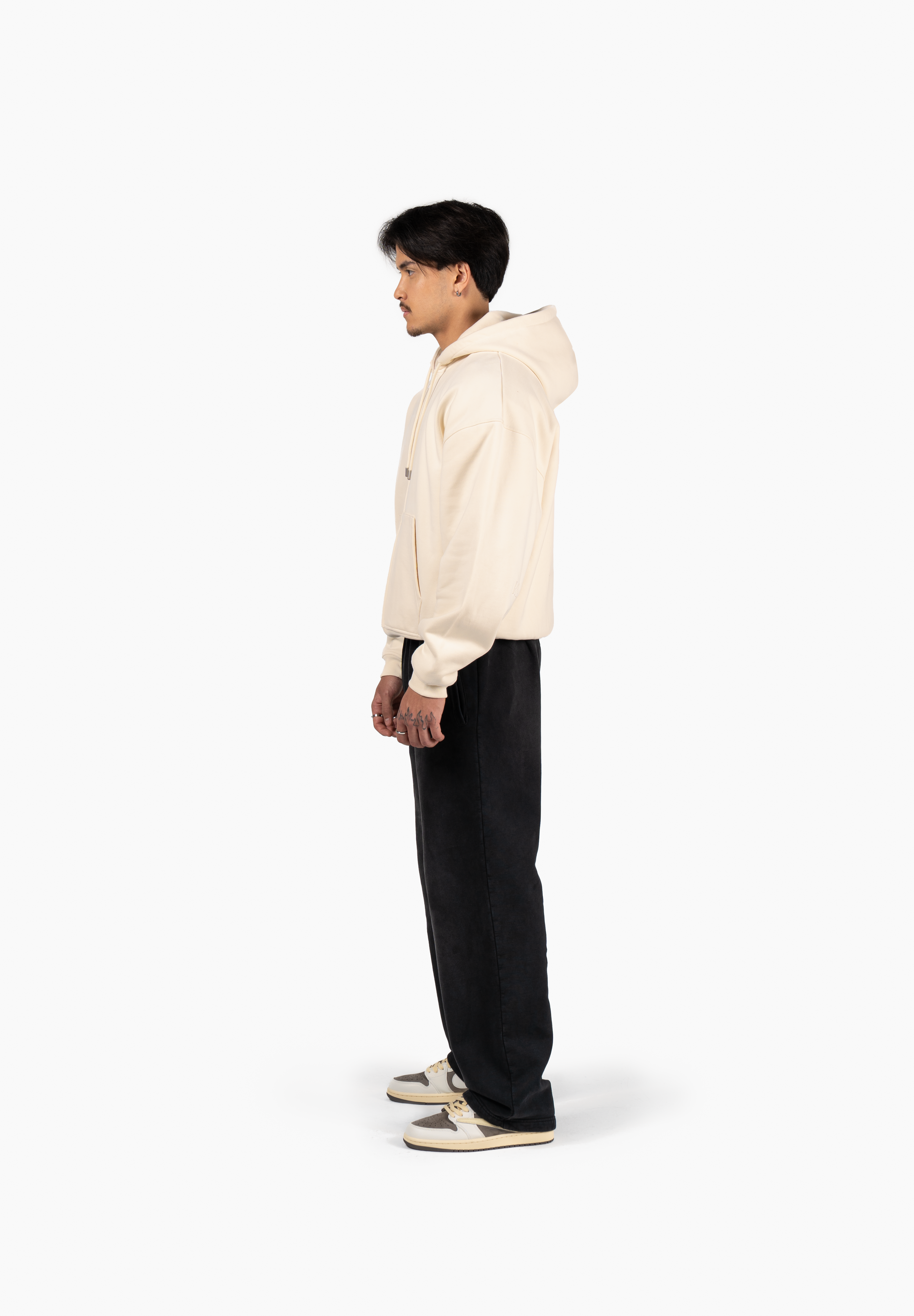 Principal Zip Hoodie - Antique White