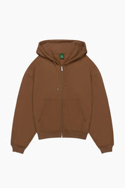 Principal Zip Hoodie - Heritage Brown