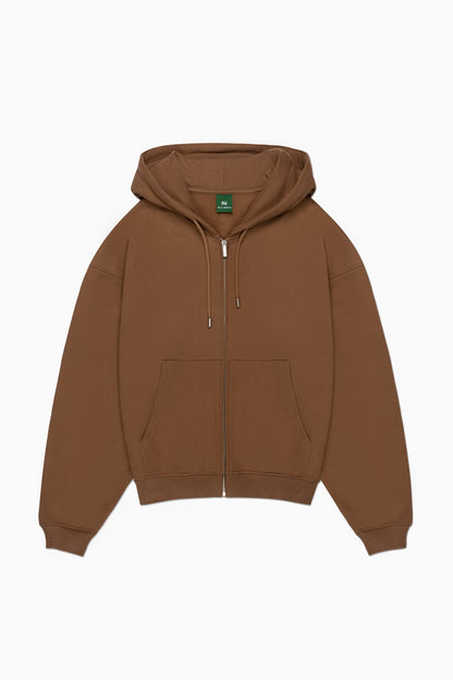 Principal Zip Hoodie - Heritage Brown